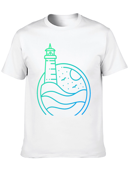 Lighthouse Graphic Tee - Coastal Style Shirt