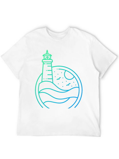 Lighthouse Graphic Tee - Coastal Style Shirt