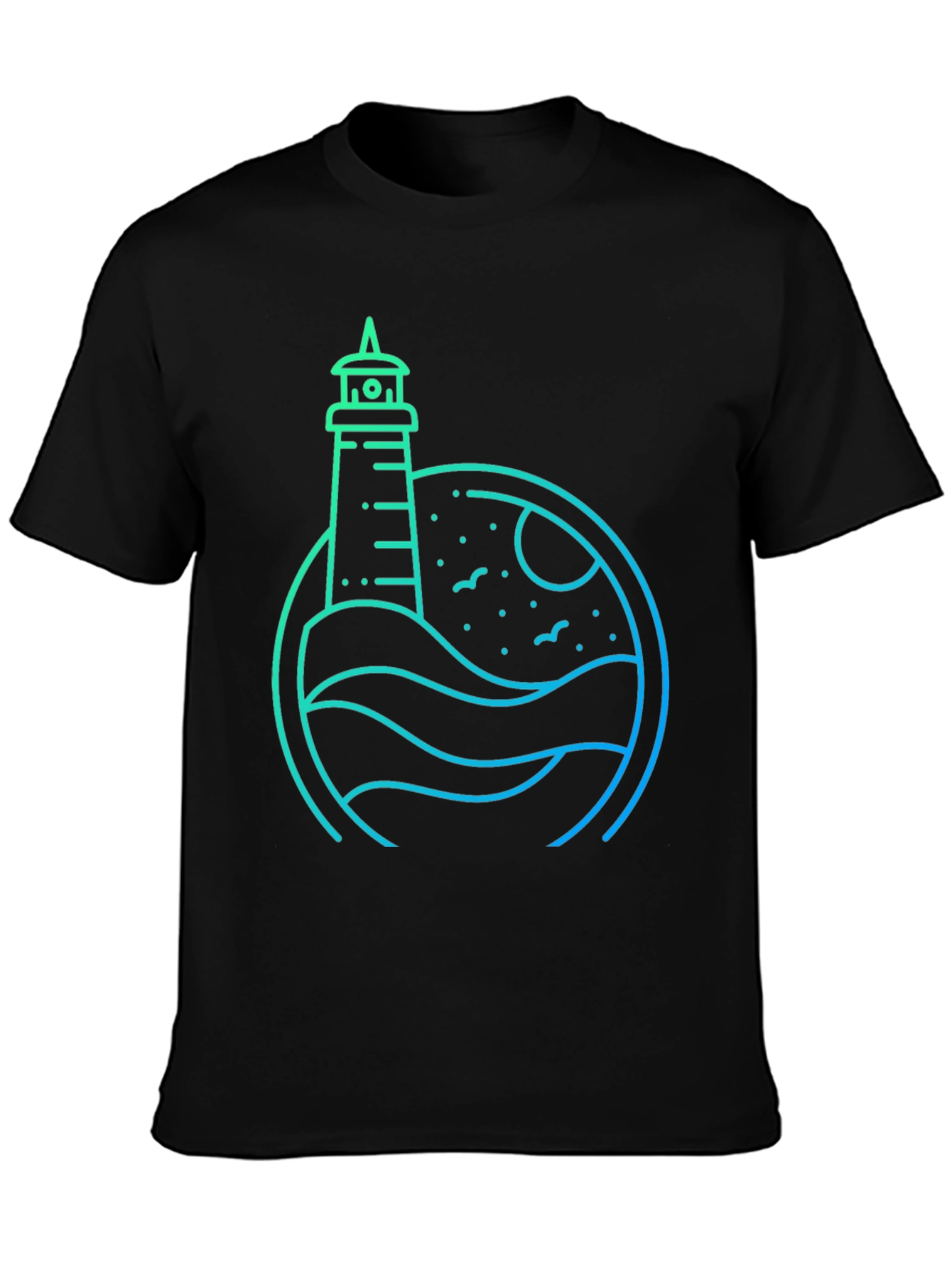 Lighthouse Graphic Tee - Coastal Style Shirt