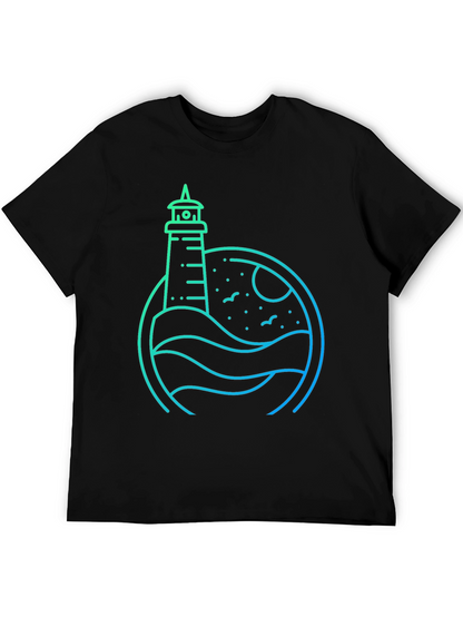 Lighthouse Graphic Tee - Coastal Style Shirt