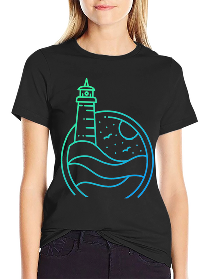 Lighthouse Graphic Tee - Coastal Style Shirt