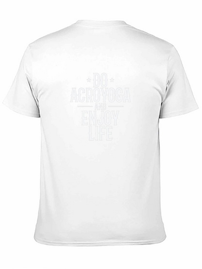 Do Acroyoga T-Shirt - Black Cotton Blend