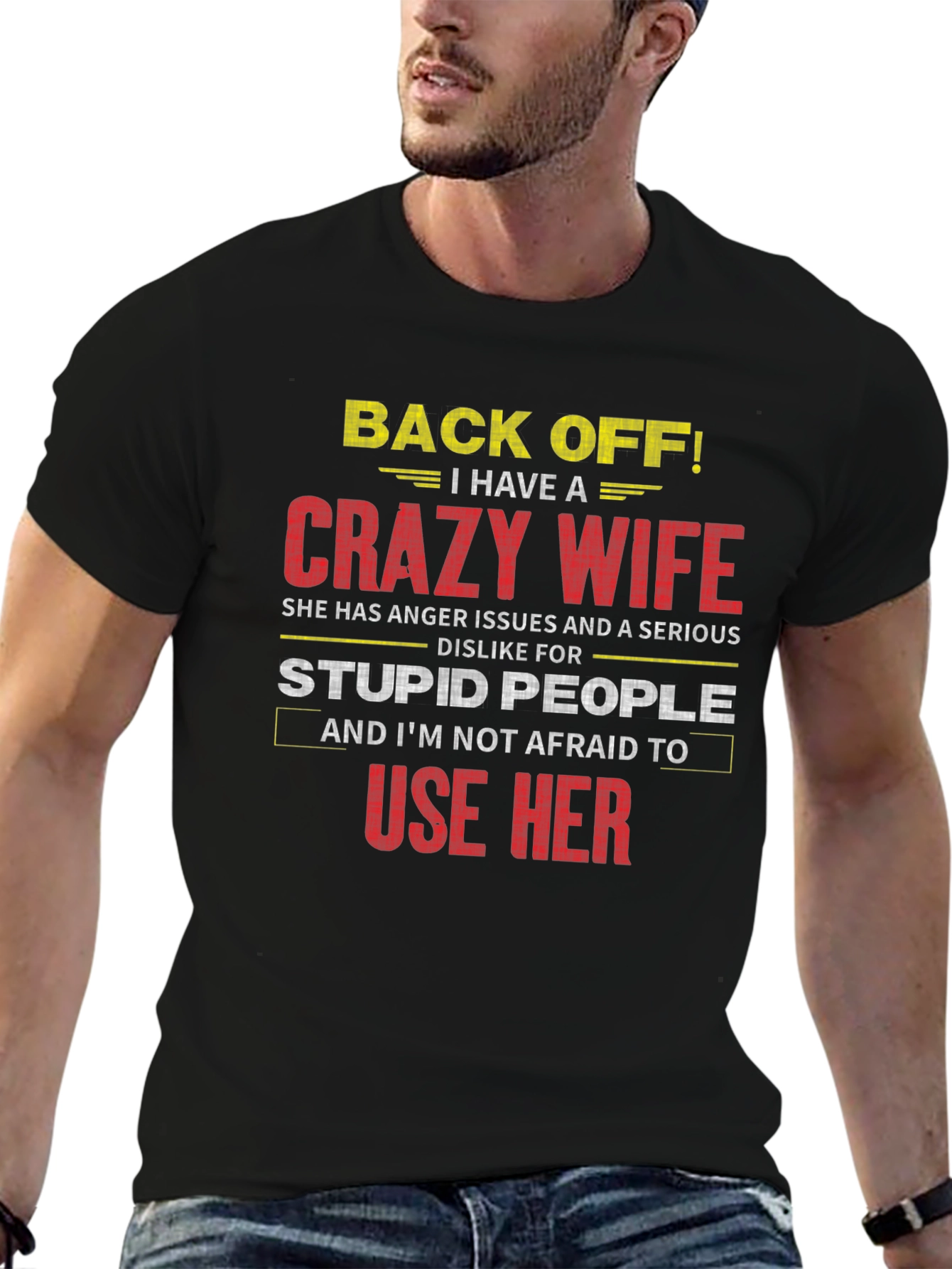Funny Crazy Wife Graphic T-Shirt