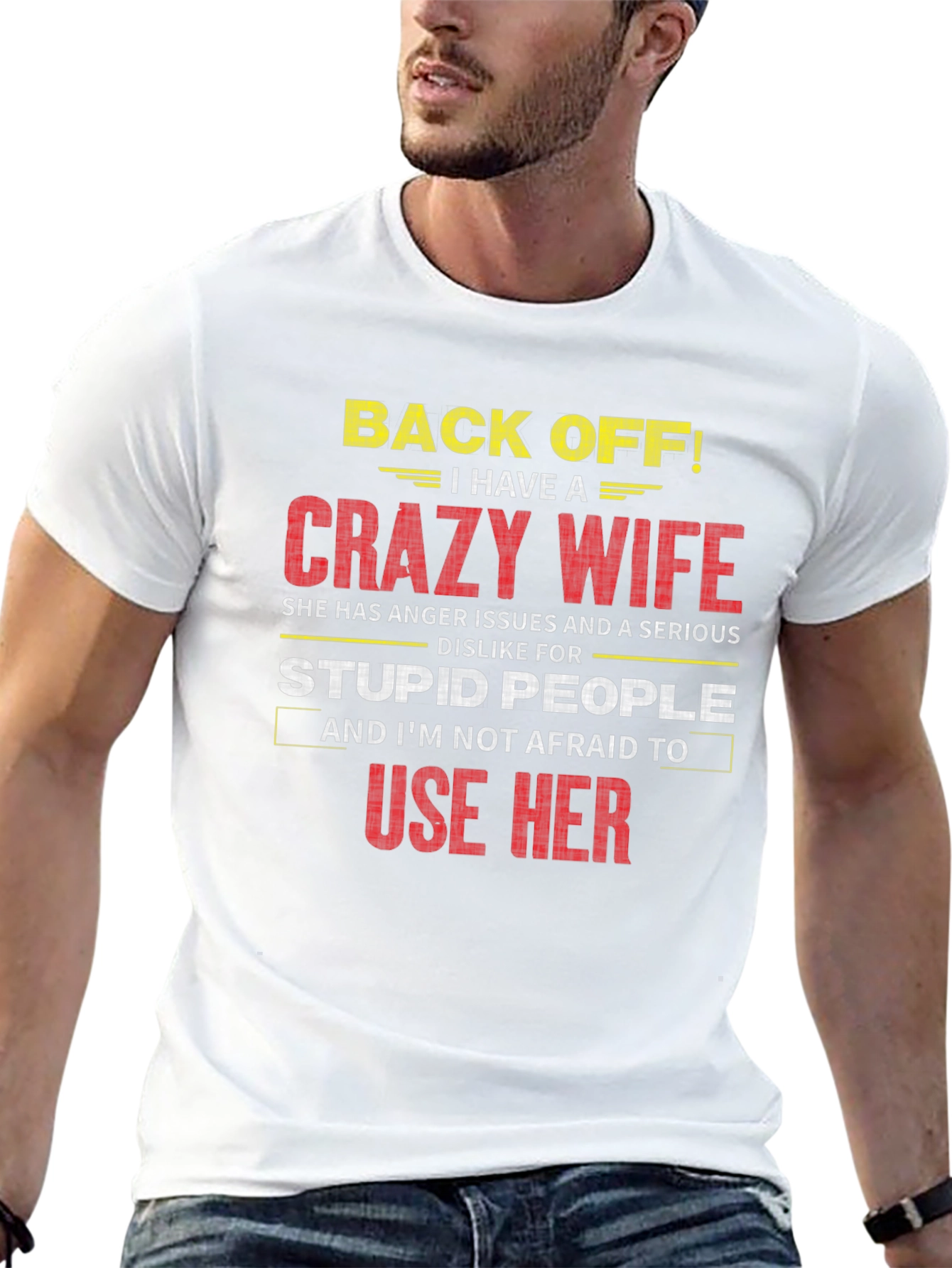 Funny Crazy Wife Graphic T-Shirt