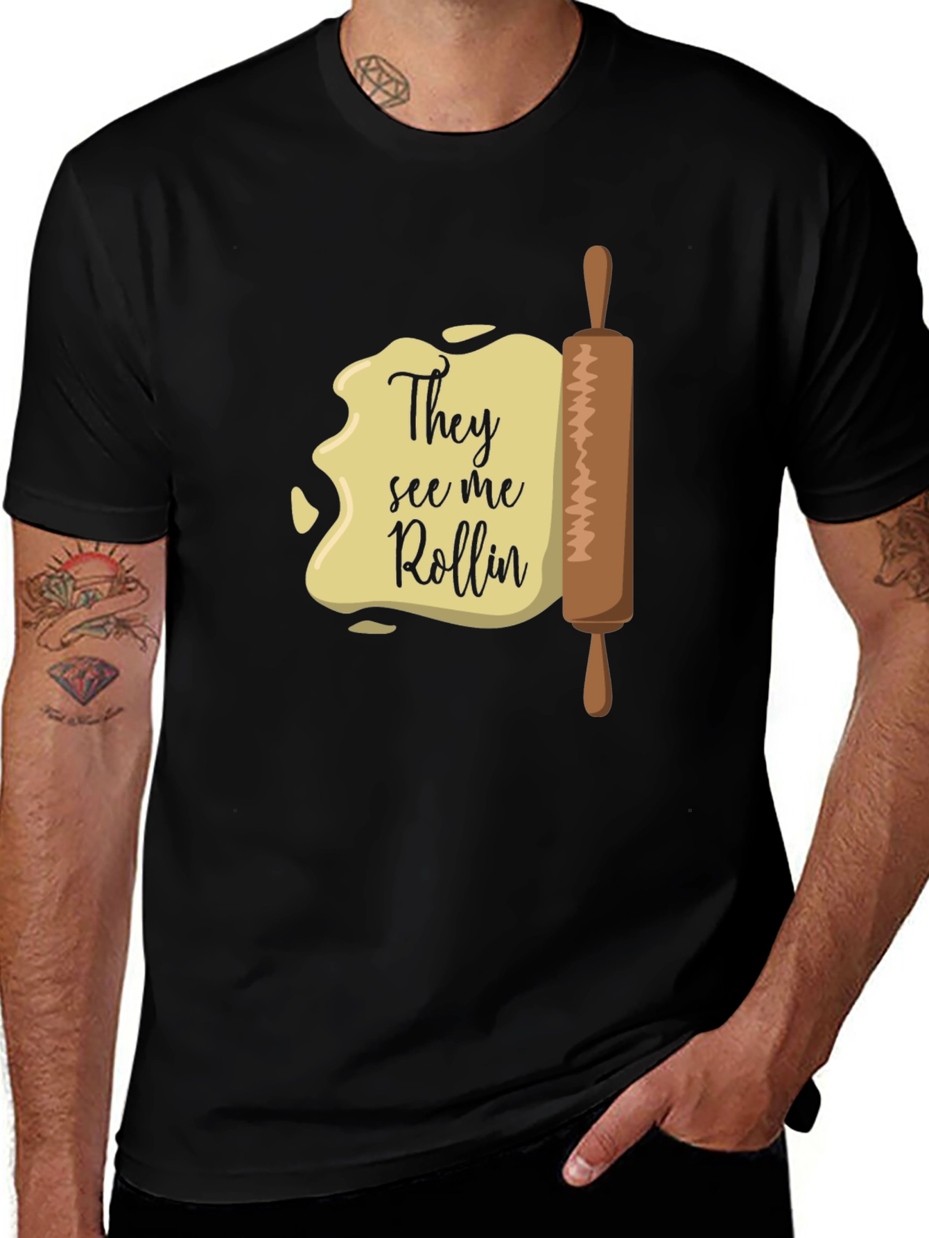 They See Me Rollin T-Shirt - Funny Baking Tee