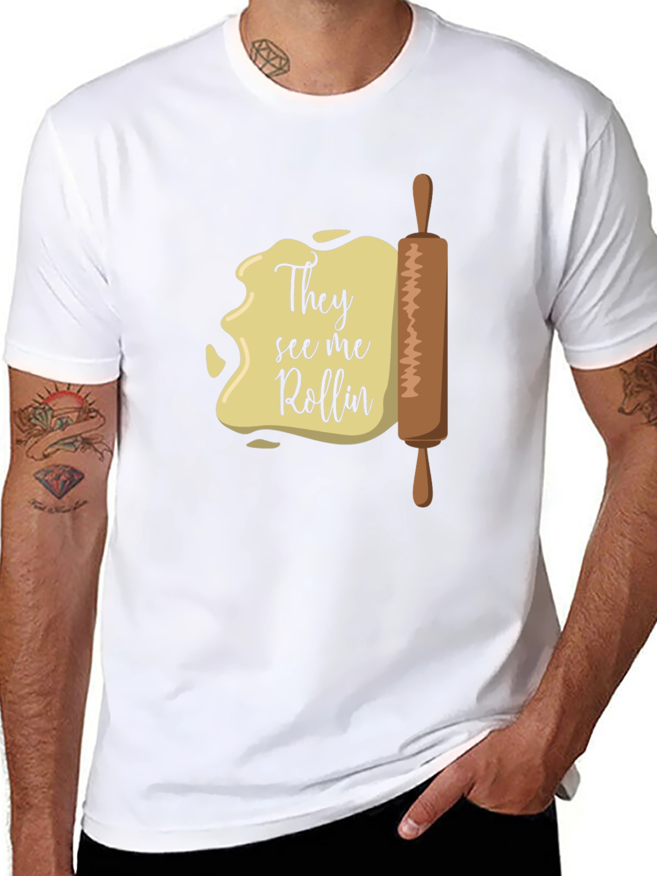 They See Me Rollin T-Shirt - Funny Baking Tee