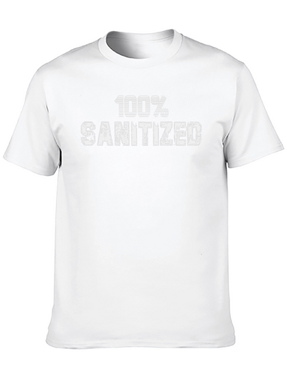 100% Sanitized Novelty Graphic Tee -  Comfy Cotton Shirt