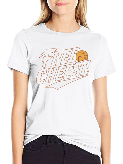 Free Cheese Graphic Tee - Funny Food Lover Shirt