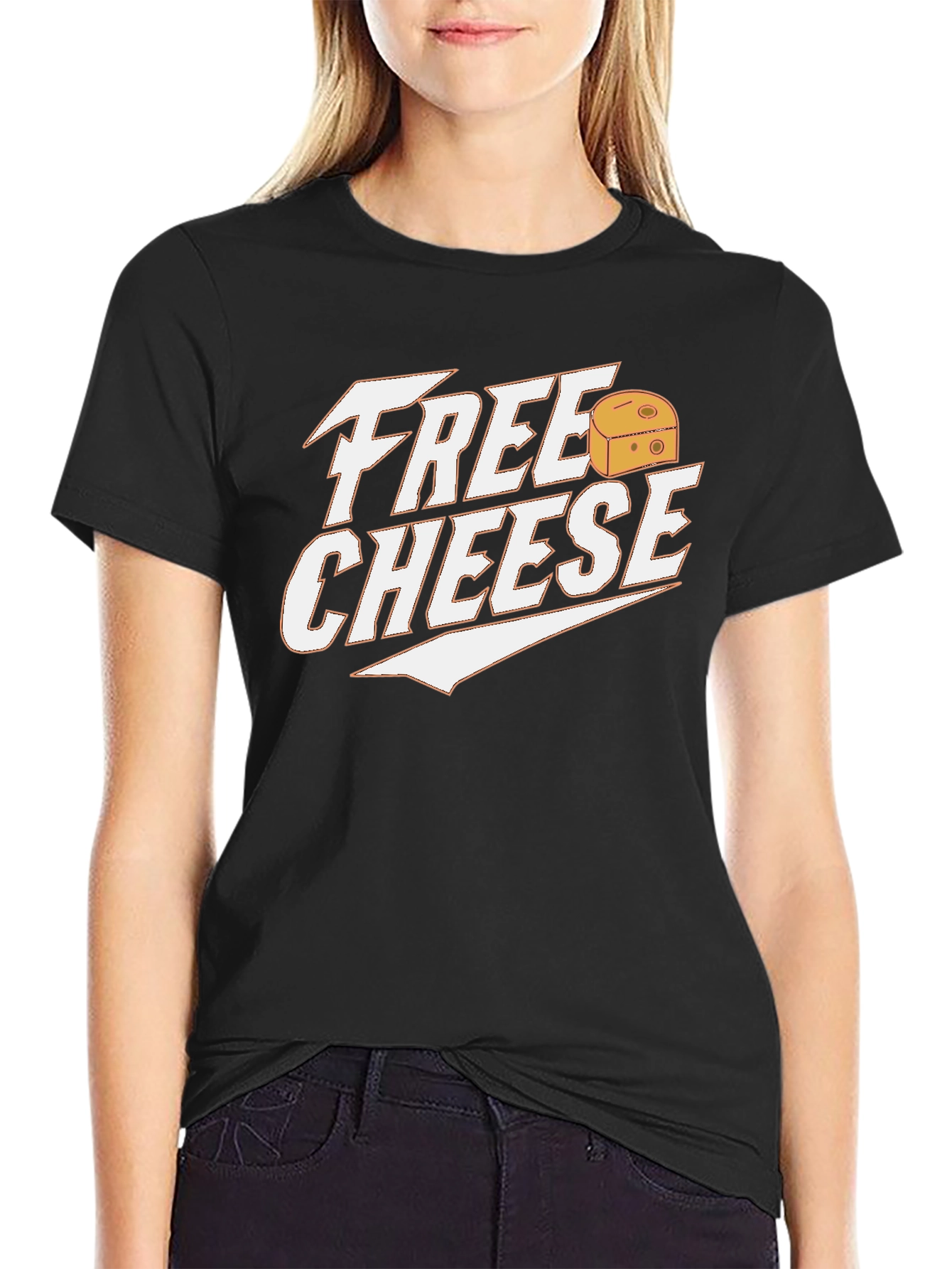 Free Cheese Graphic Tee - Funny Food Lover Shirt