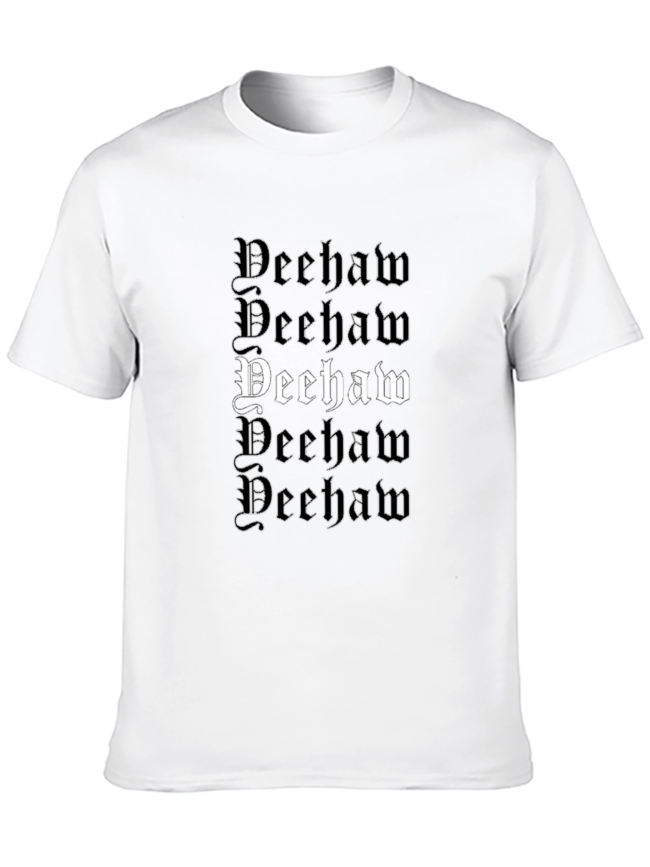 Deehaw Graphic Print Black T-Shirt