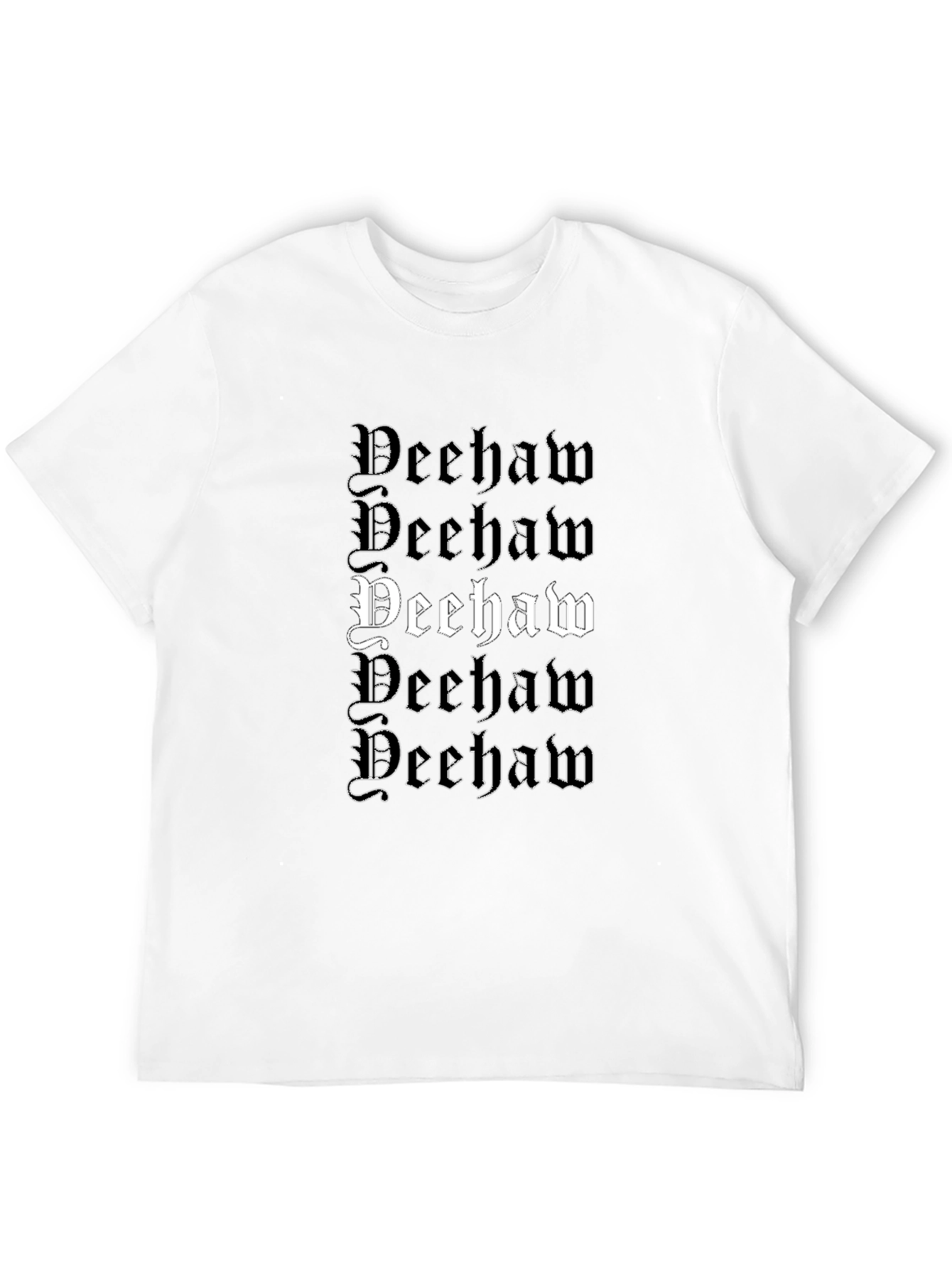 Deehaw Graphic Print Black T-Shirt