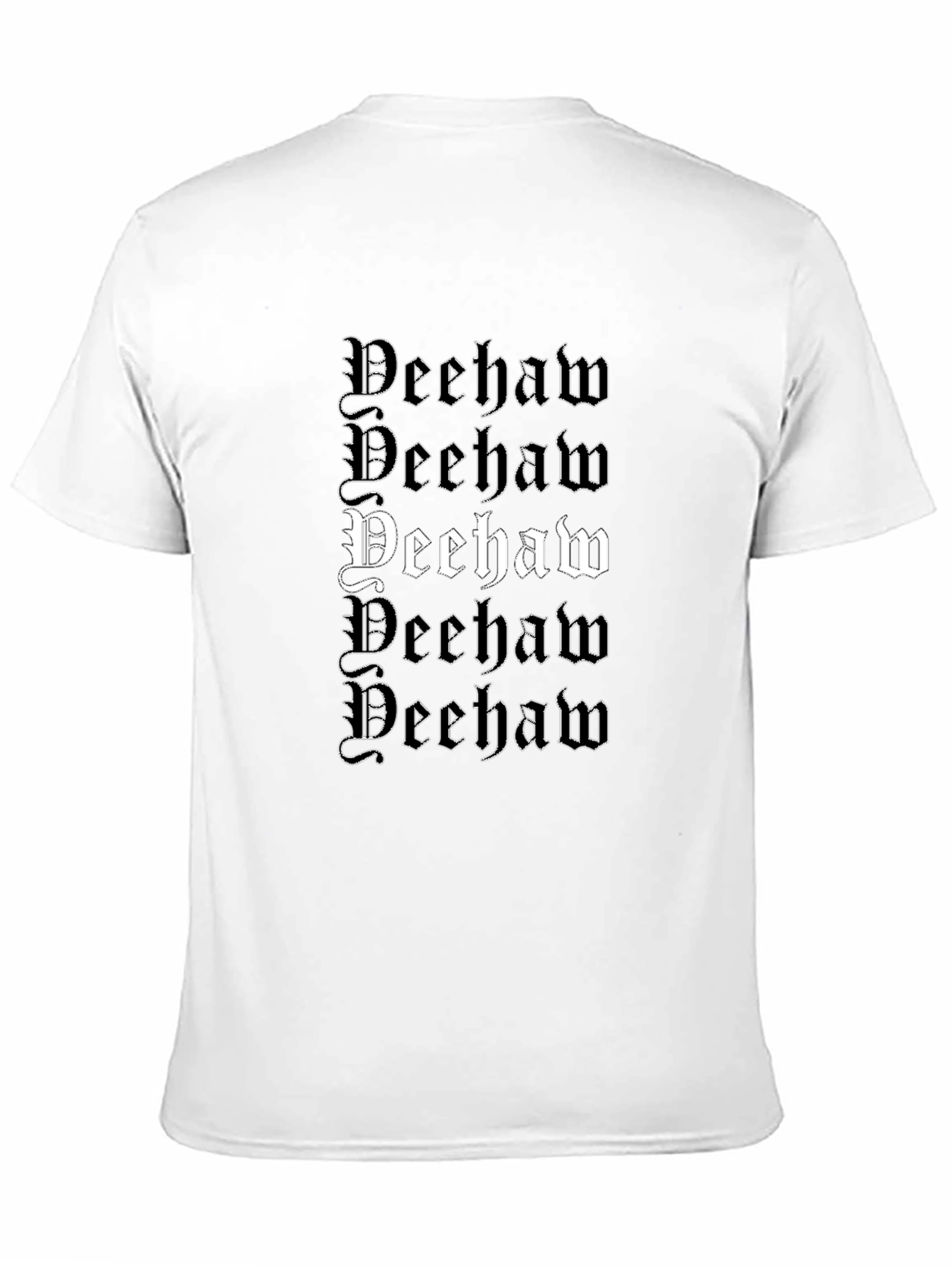 Deehaw Graphic Print Black T-Shirt