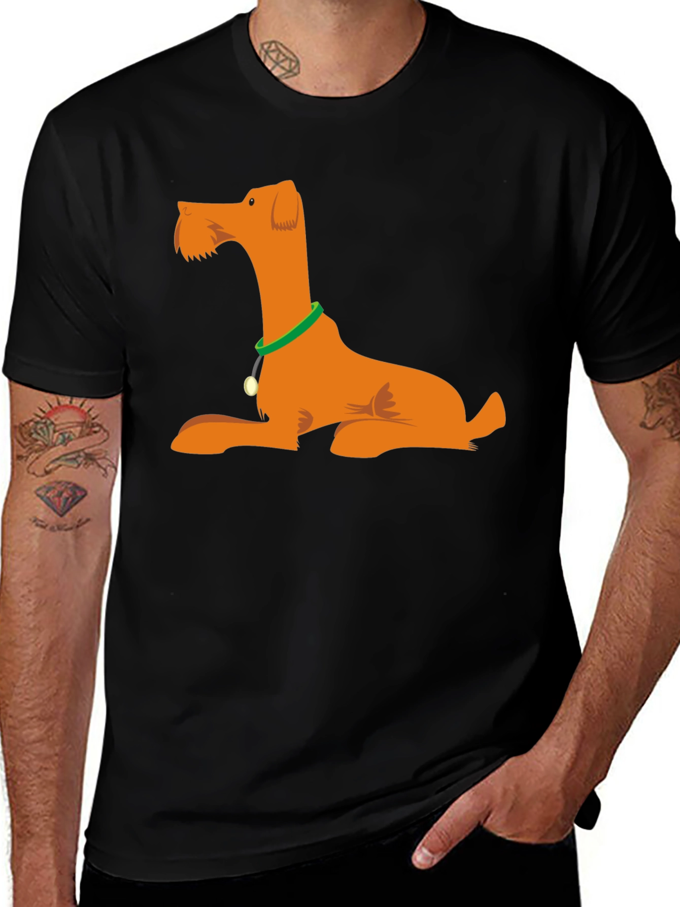 Dog Breed Graphic T-Shirt - Casual Black Tee
