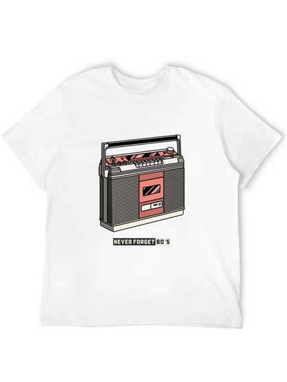 Retro Boombox T-Shirt - Never Forget the 80s