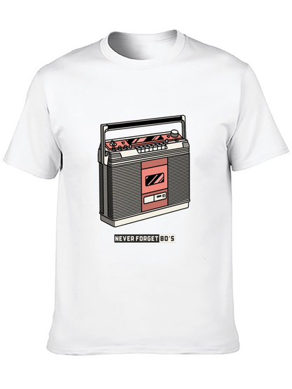 Retro Boombox T-Shirt - Never Forget the 80s