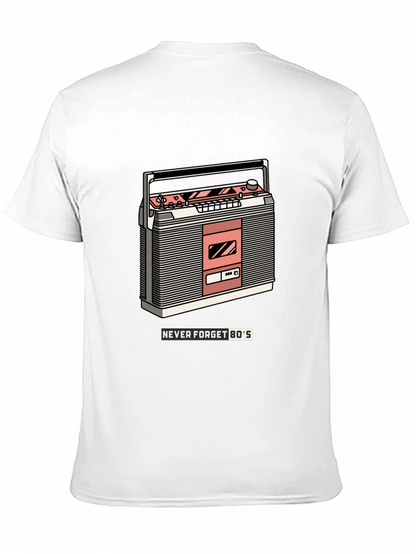 Retro Boombox T-Shirt - Never Forget the 80s