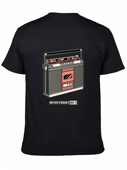 Retro Boombox T-Shirt - Never Forget the 80s