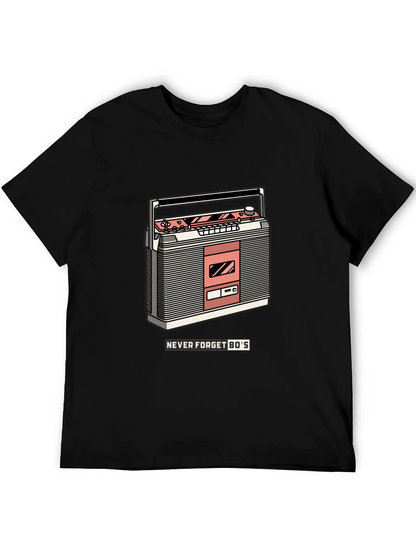 Retro Boombox T-Shirt - Never Forget the 80s