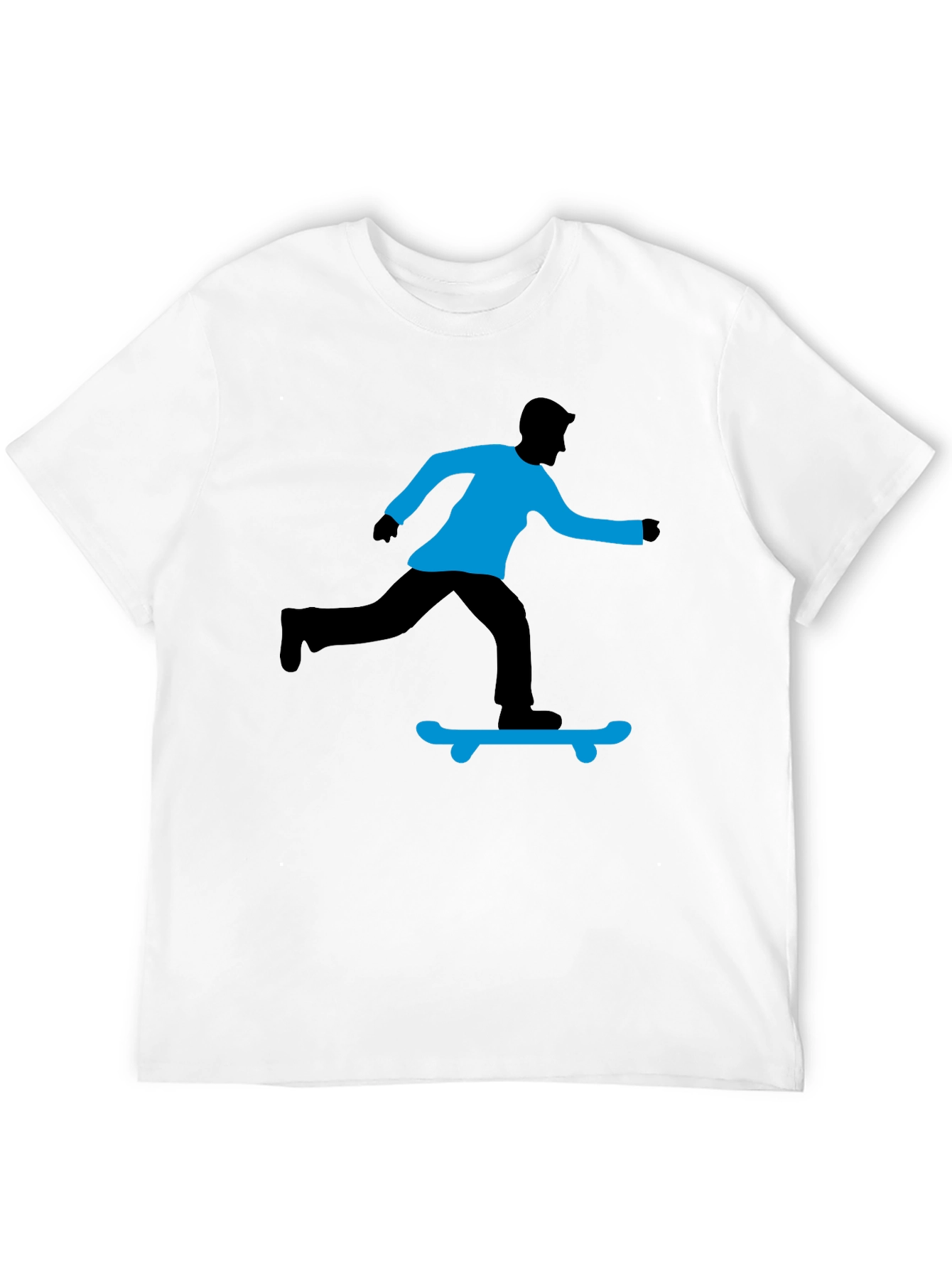 Skateboarding Graphic T-Shirt - Black
