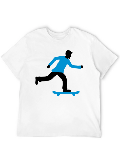 Skateboarding Graphic T-Shirt - Black
