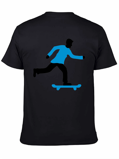 Skateboarding Graphic T-Shirt - Black