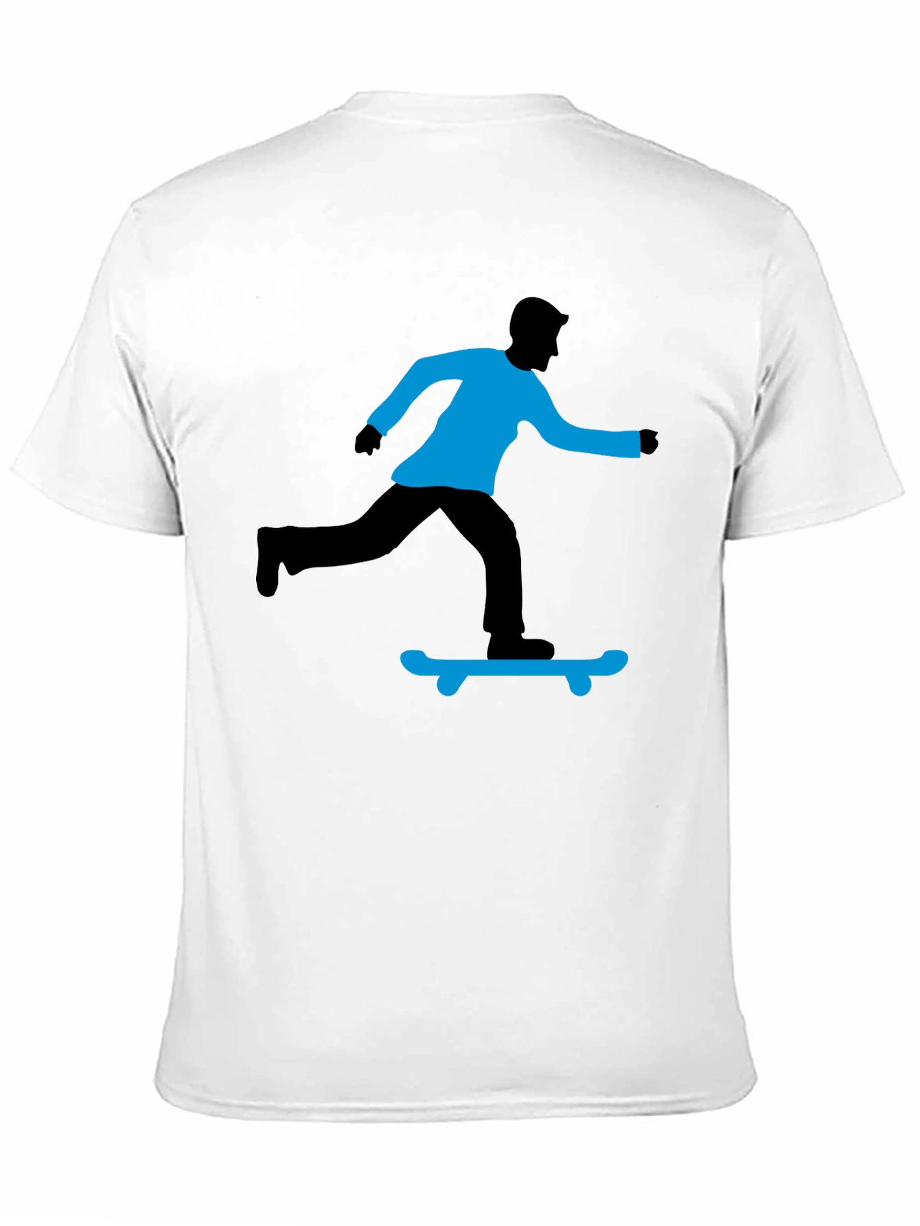 Skateboarding Graphic T-Shirt - Black
