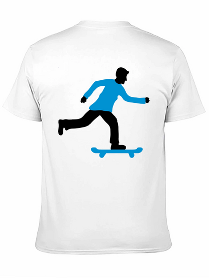 Skateboarding Graphic T-Shirt - Black