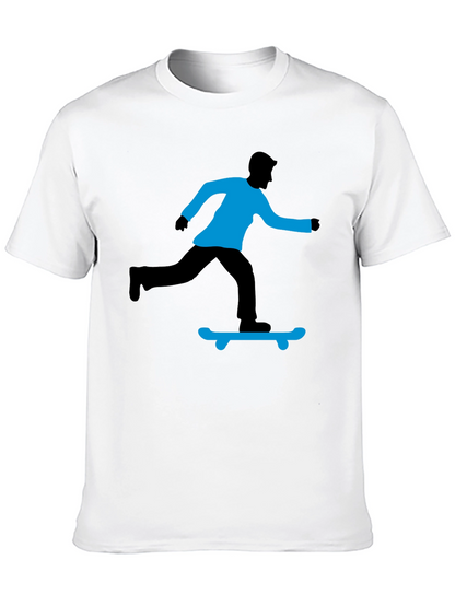 Skateboarding Graphic T-Shirt - Black