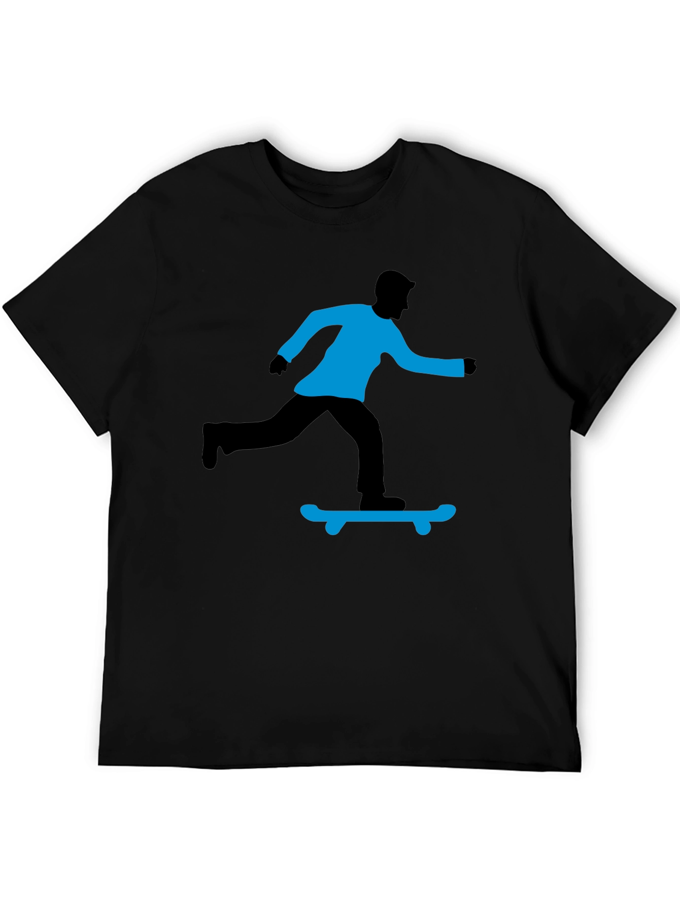 Skateboarding Graphic T-Shirt - Black