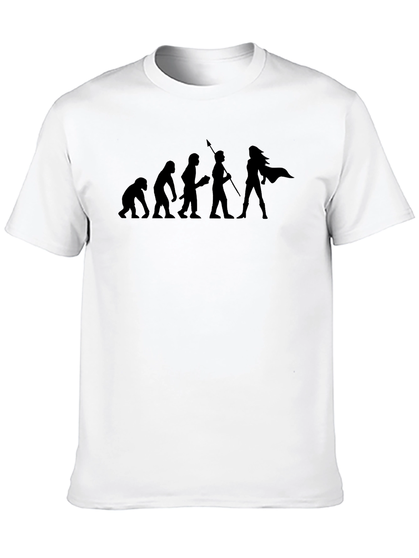 Evolution of the Woman Warrior T-Shirt - Black