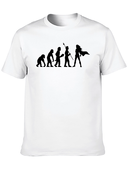 Evolution of the Woman Warrior T-Shirt - Black