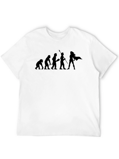 Evolution of the Woman Warrior T-Shirt - Black