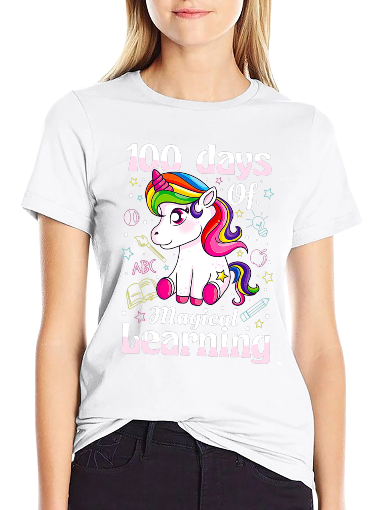 100 Days of Magical Learning Unicorn T-Shirt