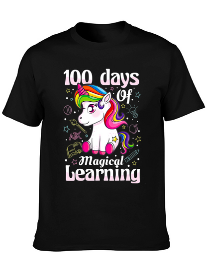 100 Days of Magical Learning Unicorn T-Shirt