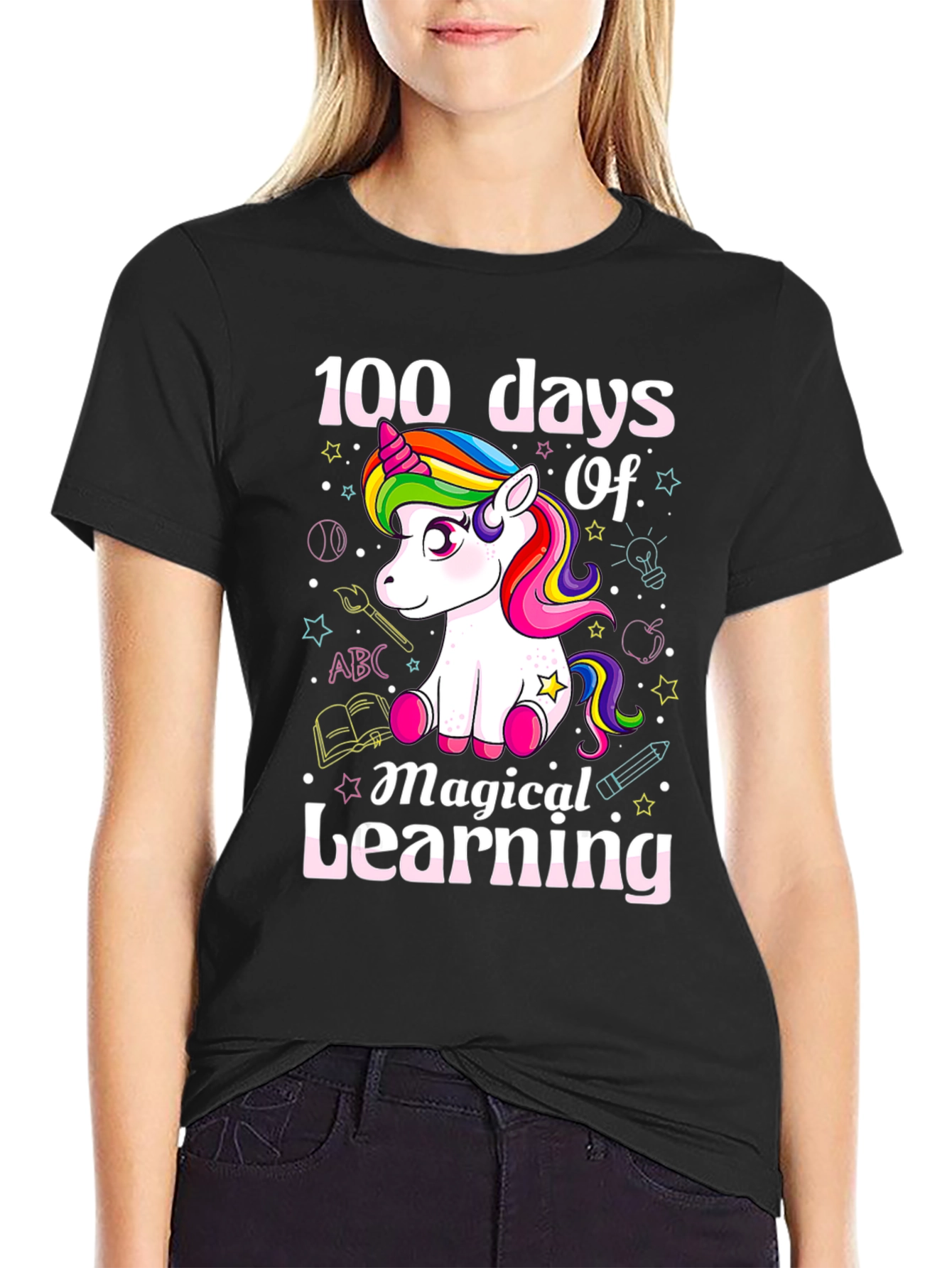 100 Days of Magical Learning Unicorn T-Shirt