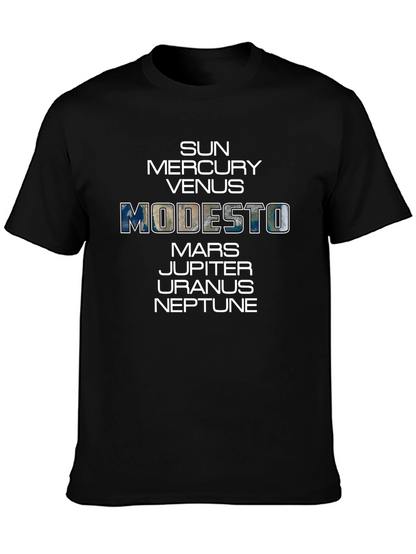 Planets Modesto T-Shirt - Space & City Pride Tee