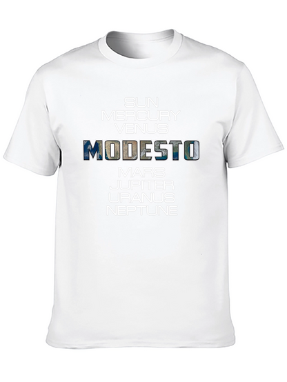 Planets Modesto T-Shirt - Space & City Pride Tee