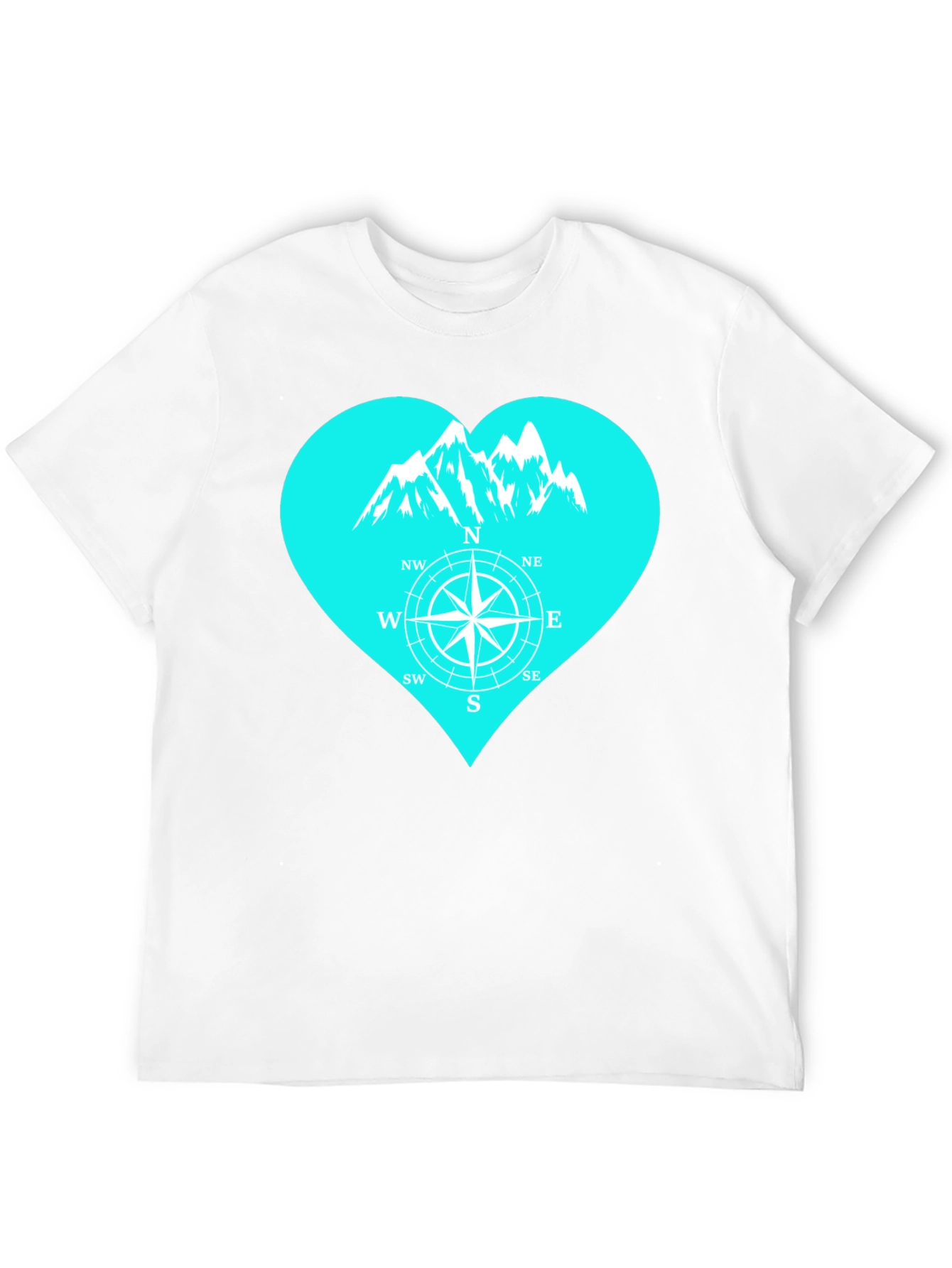 Mountain Compass Heart T-Shirt - Adventure Ready