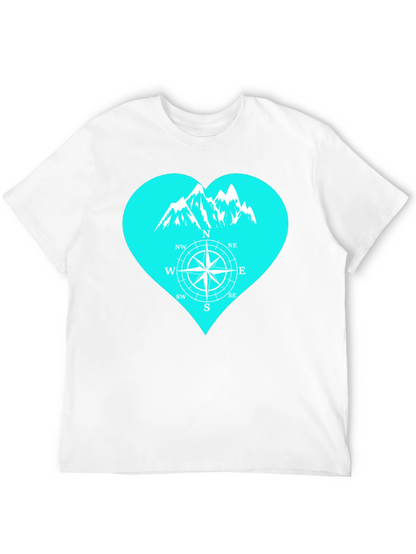 Mountain Compass Heart T-Shirt - Adventure Ready