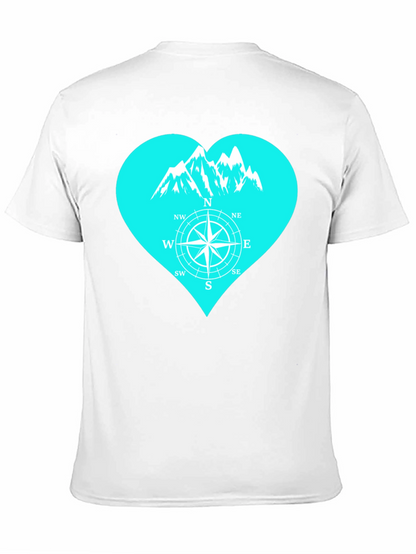 Mountain Compass Heart T-Shirt - Adventure Ready
