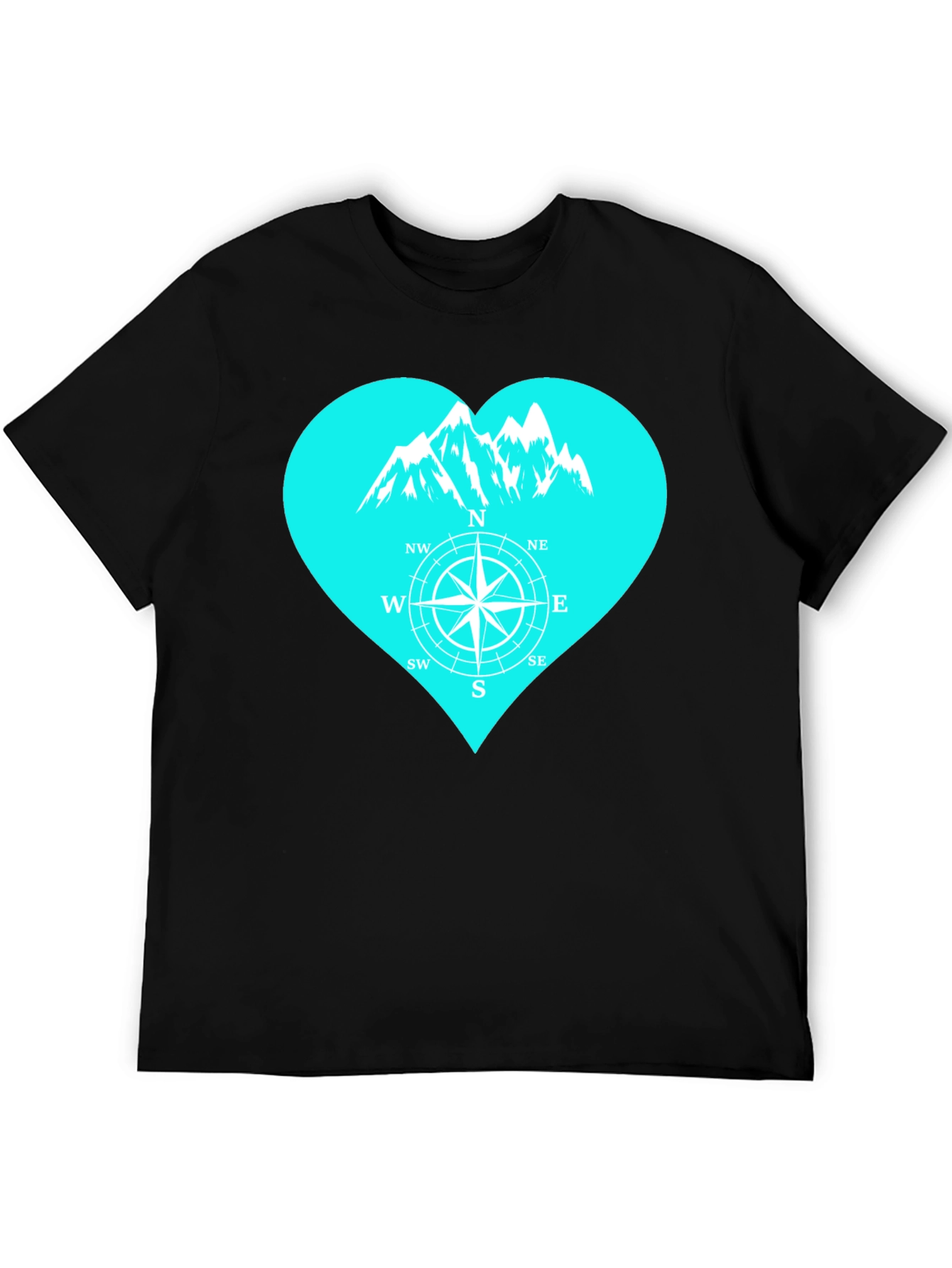 Mountain Compass Heart T-Shirt - Adventure Ready