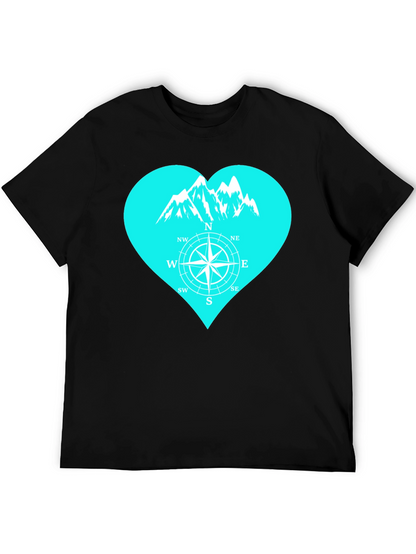 Mountain Compass Heart T-Shirt - Adventure Ready