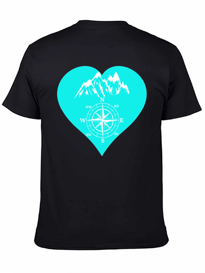 Mountain Compass Heart T-Shirt - Adventure Ready