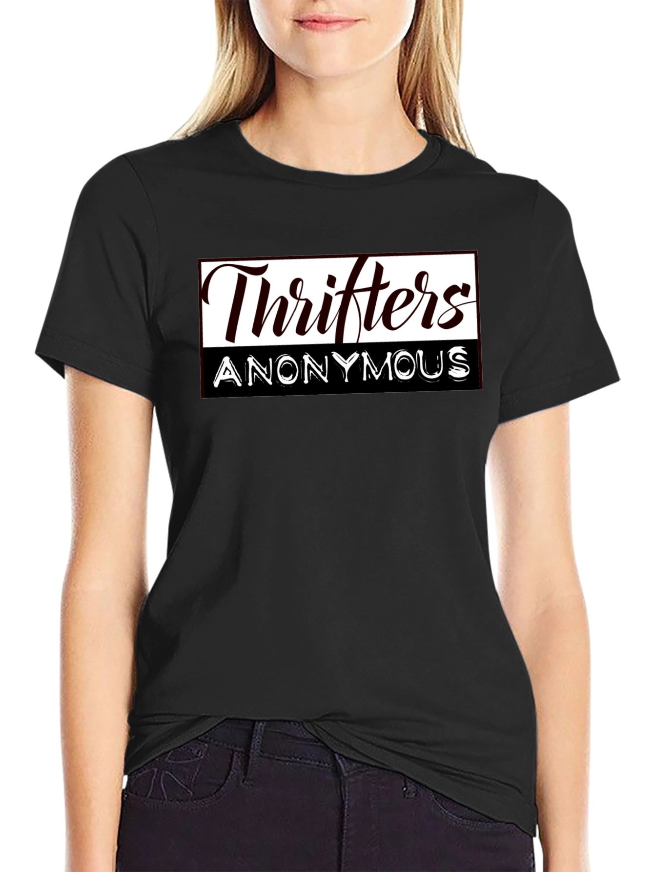 Thrifters Anonymous Graphic T-Shirt - Black