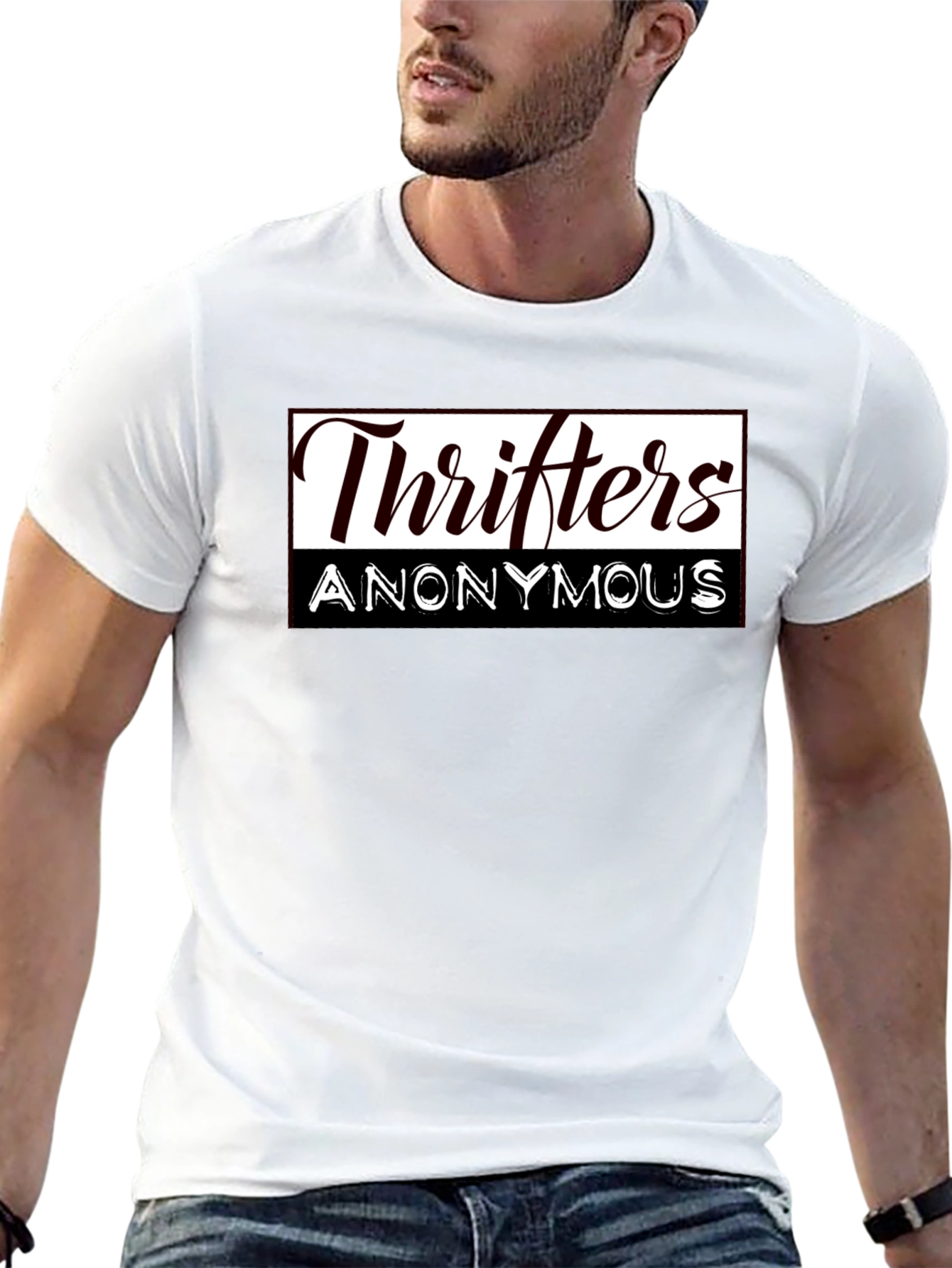 Thrifters Anonymous Graphic T-Shirt - Black