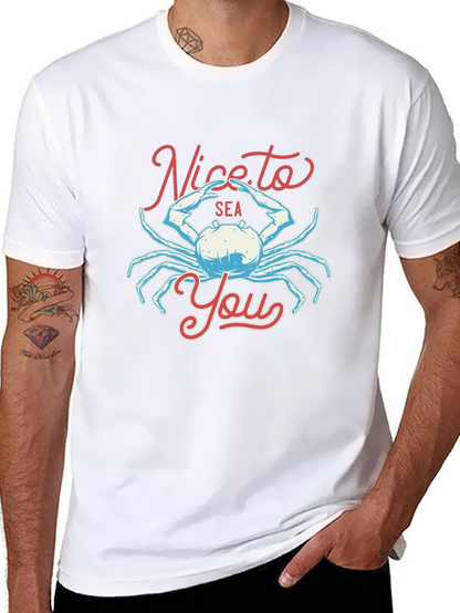 Nice to Sea You Crab Graphic T-Shirt