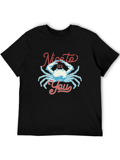 Nice to Sea You Crab Graphic T-Shirt