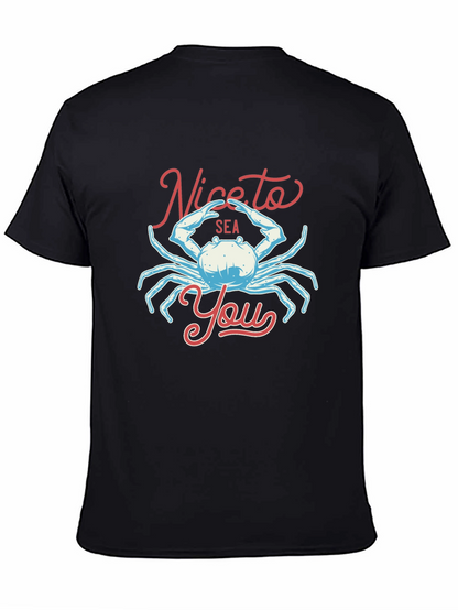 Nice to Sea You Crab Graphic T-Shirt