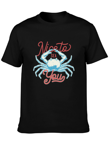 Nice to Sea You Crab Graphic T-Shirt