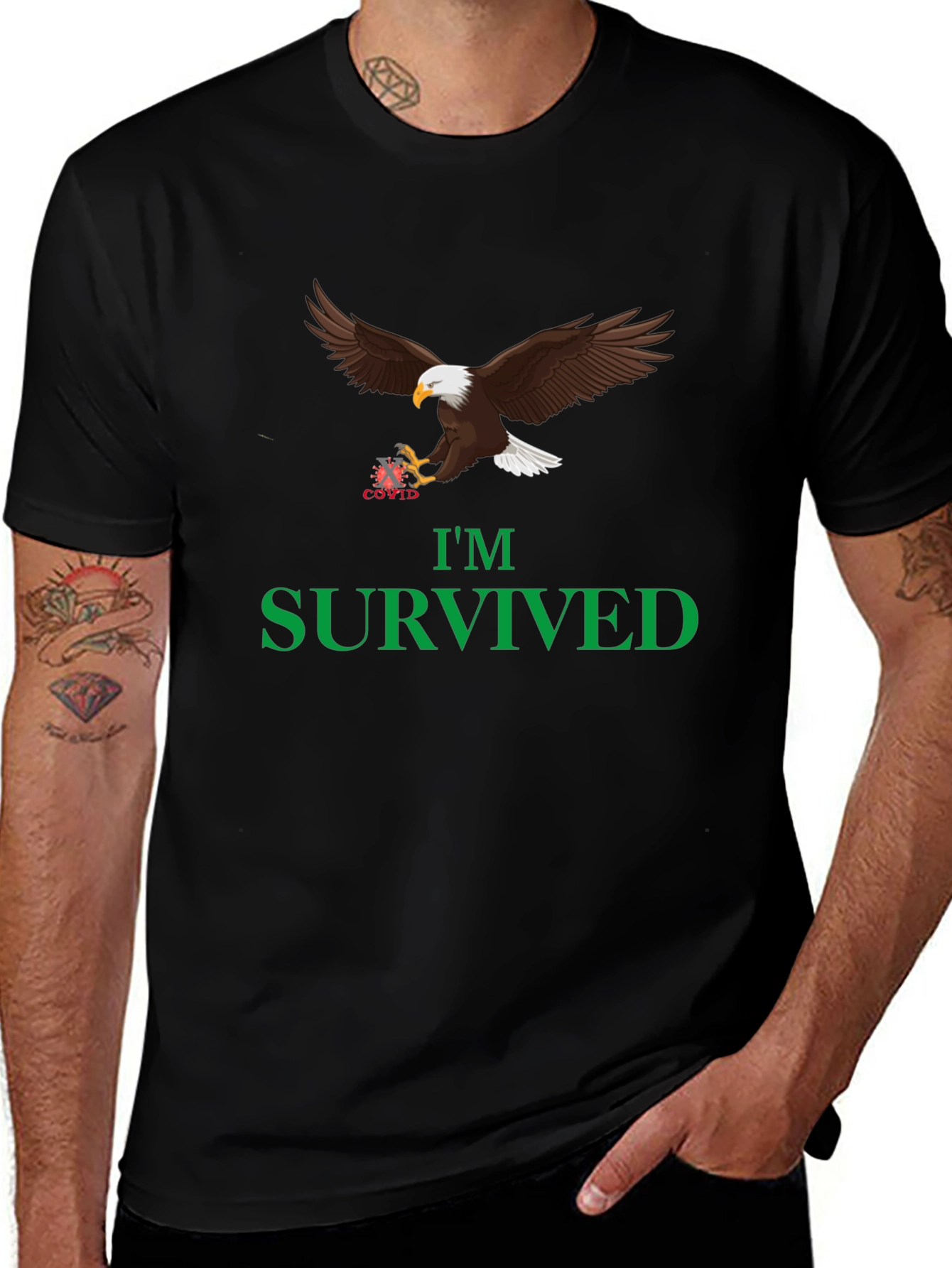 Im Survived Eagle Graphic Tee